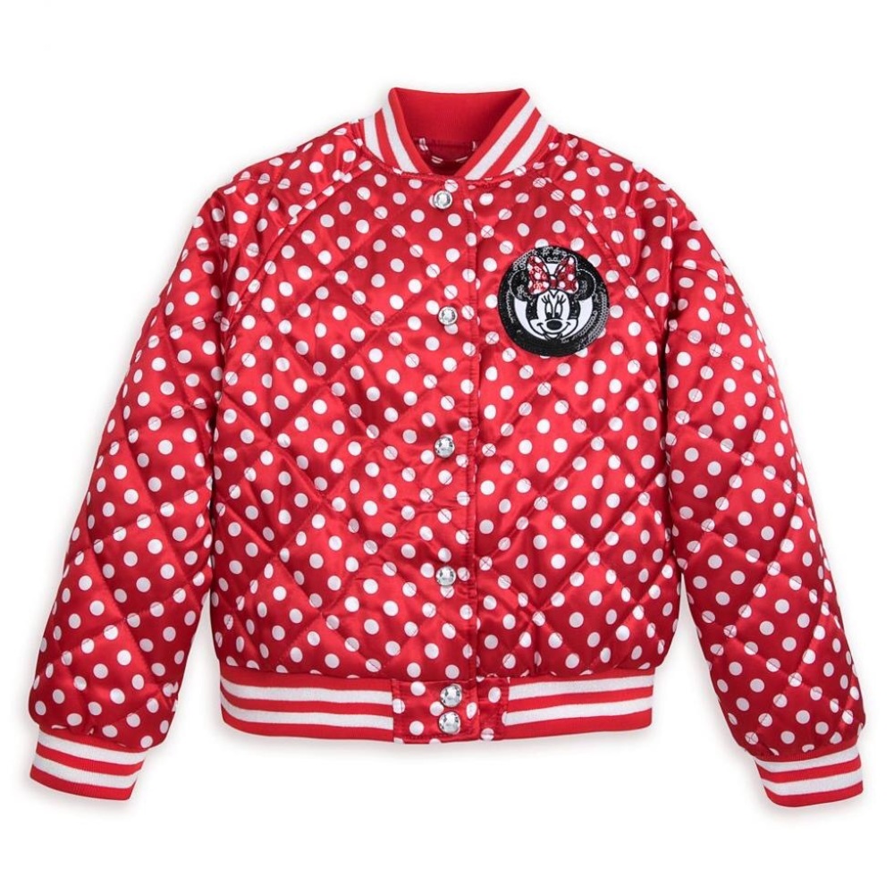 Minnie Mouse Satin Polka Dot Jacket girls size 9/10